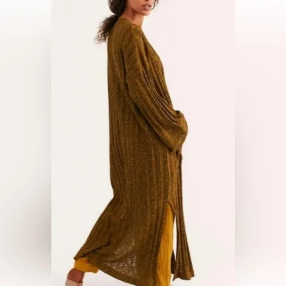 NWOT Free People maxi cardigan - Picture 1 of 10